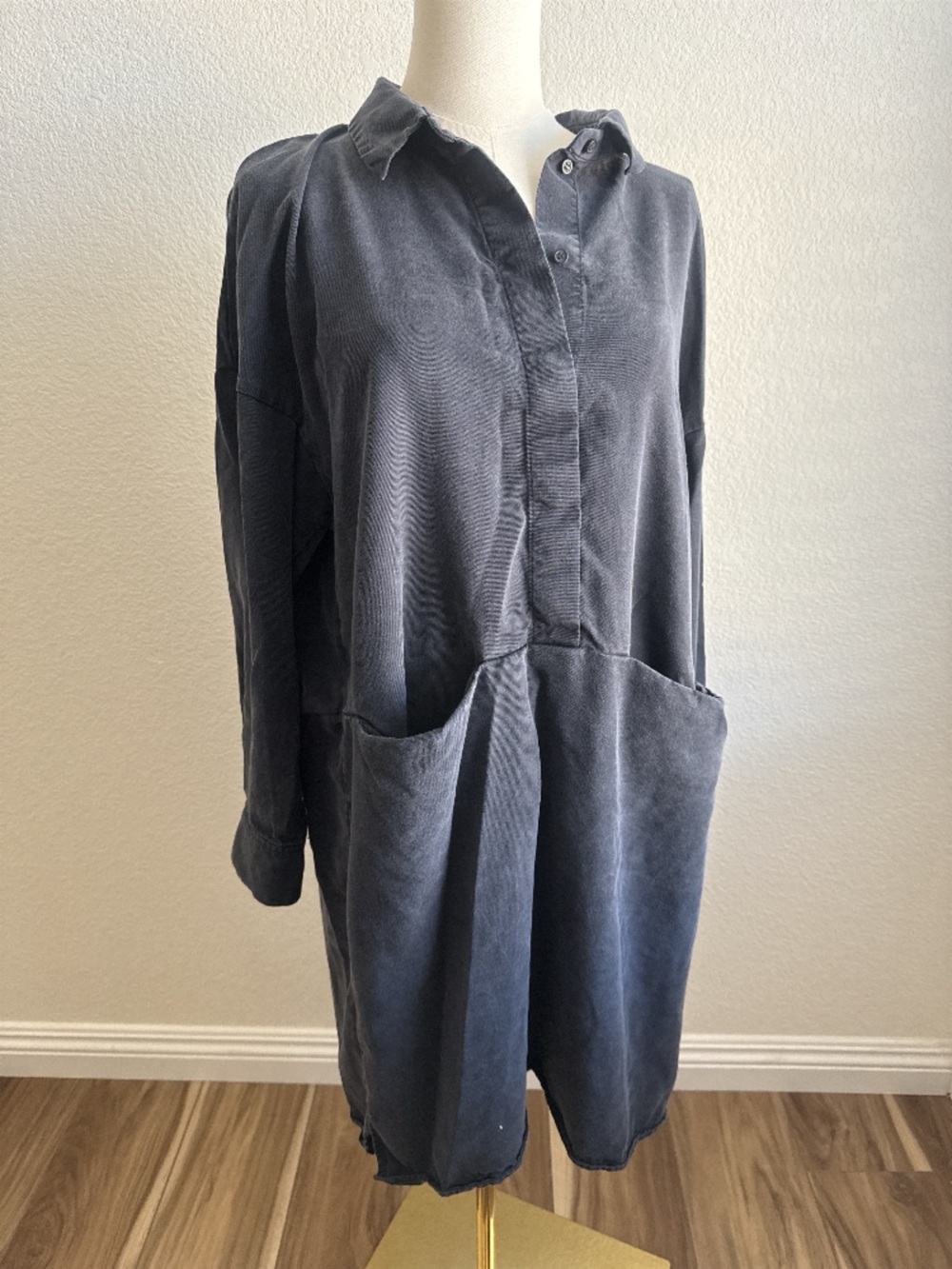 COS Dark navy shirt dress